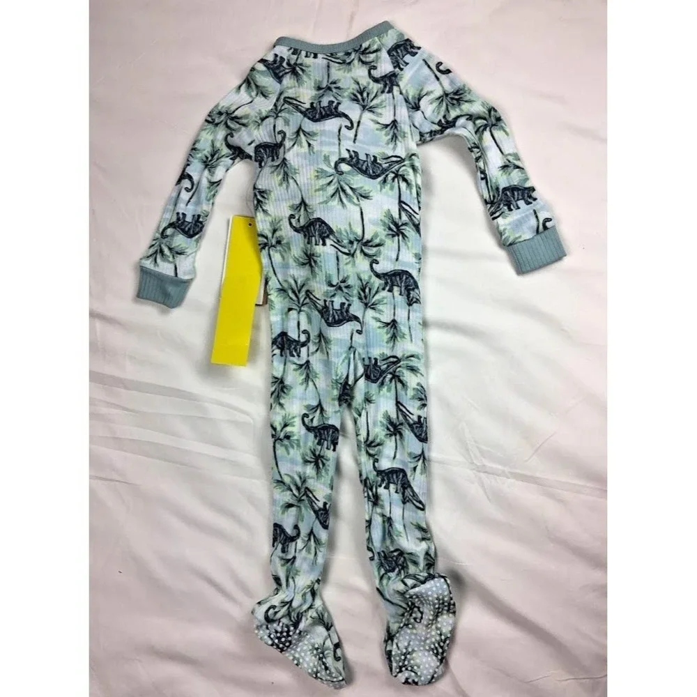 Little Stitch Dinosaur Footed Sleeper Security‎ Blanket Lot Sz 12 Mos Polyester